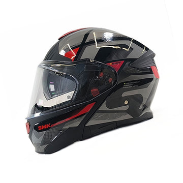CASCO ABATIBLE SMK GULLWING VENTURE GL263 NEGRO+GRIS+BLANCO+ROJO